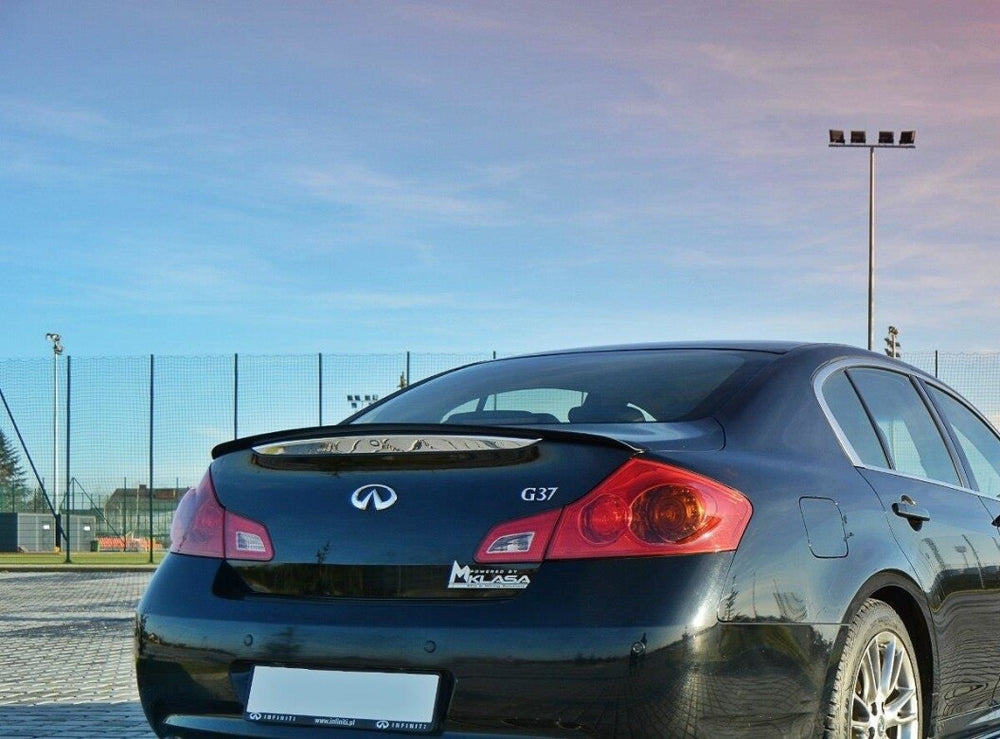 Maxton Parts - Heckspoiler Lippe passend für Infiniti G37 Limousine schwarz Hochglanz