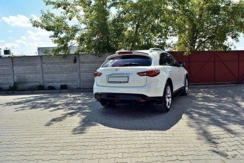 Maxton Parts - Heckspoiler Lippe passend für INFINITI QX70 schwarz Hochglanz
