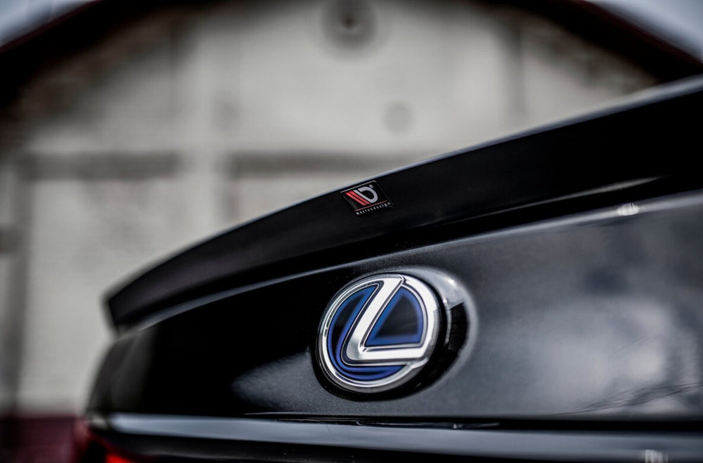 Maxton Parts - Heckspoiler Lippe passend für Lexus LS Mk4 FL schwarz Hochglanz