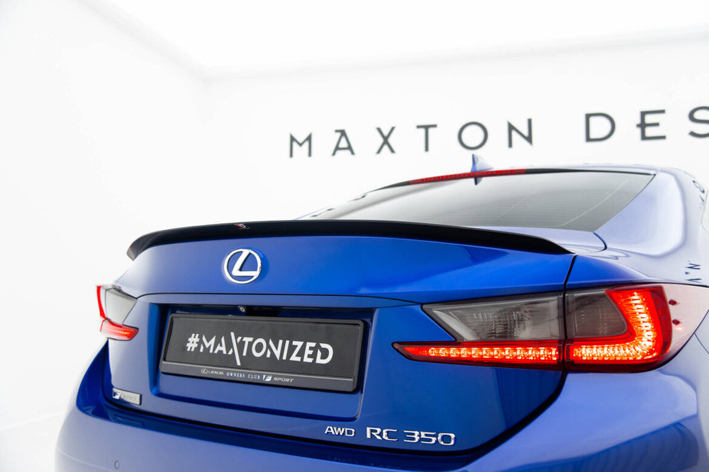 Maxton Parts - Heckspoiler Lippe passend für Lexus RC Mk1 schwarz Hochglanz