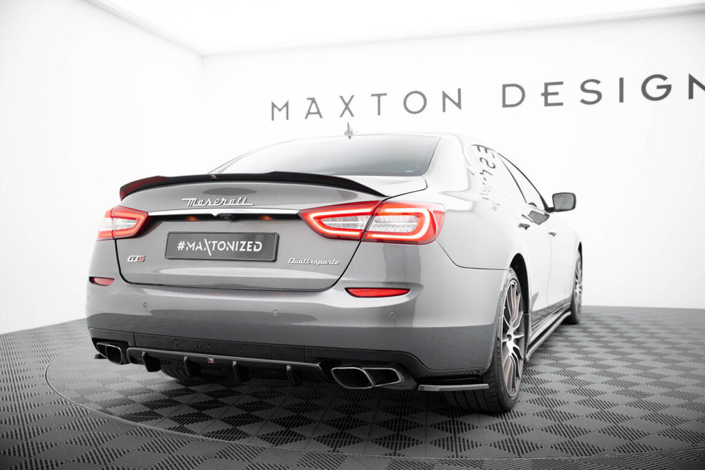Maxton Parts - Heckspoiler Lippe passend für Maserati Quattroporte Mk6 schwarz Hochglanz