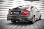 Maxton Parts - Heckspoiler Lippe passend für Mercedes C Limousine W204 / C Coupe C204 schwarz Hochglanz