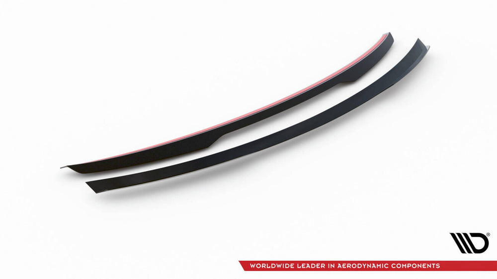 Maxton Parts - Heckspoiler Lippe passend für Mercedes E Limousine AMG-Line W213 FL schwarz Hochglanz