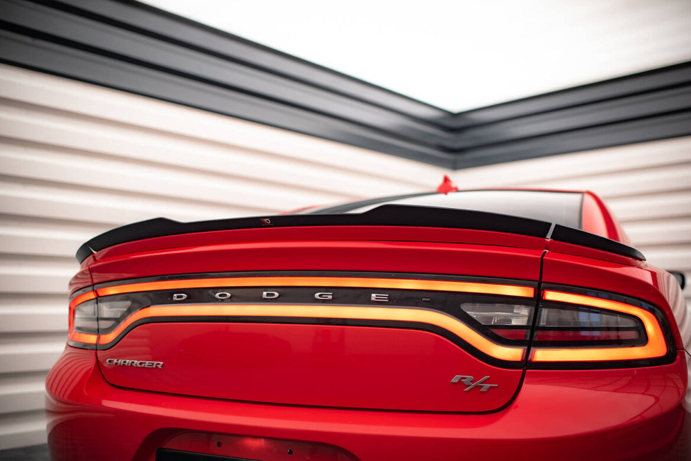Maxton Parts - Heckspoiler Lippe passend für Paket Dodge Charger RT Mk7 FL schwarz Hochglanz