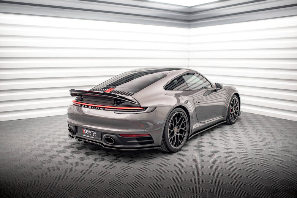 Maxton Parts - Heckspoiler Lippe passend für Porsche 911 Carrera 4S 992 schwarz Hochglanz