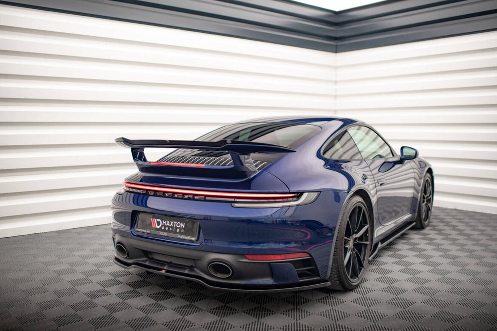 Maxton Parts - Heckspoiler Lippe passend für Porsche 911 Carrera Aero 992 schwarz Hochglanz