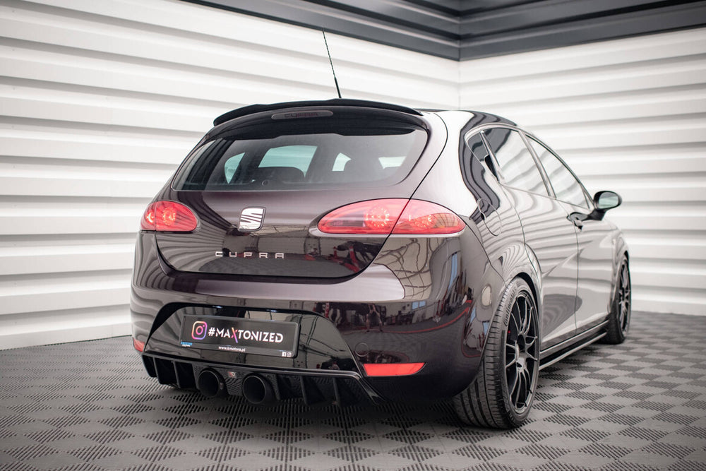 Maxton Parts - Heckspoiler Lippe passend für Seat Leon CUPRA / FR Mk2 schwarz Hochglanz