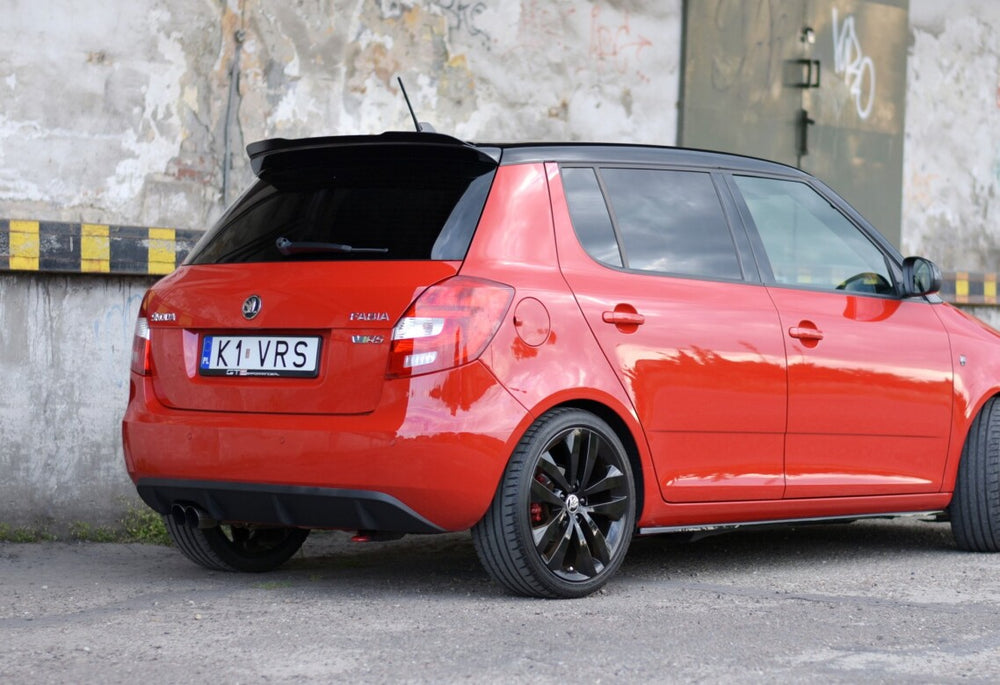Maxton Parts - Heckspoiler Lippe passend für Skoda Fabia RS Mk2 schwarz Hochglanz