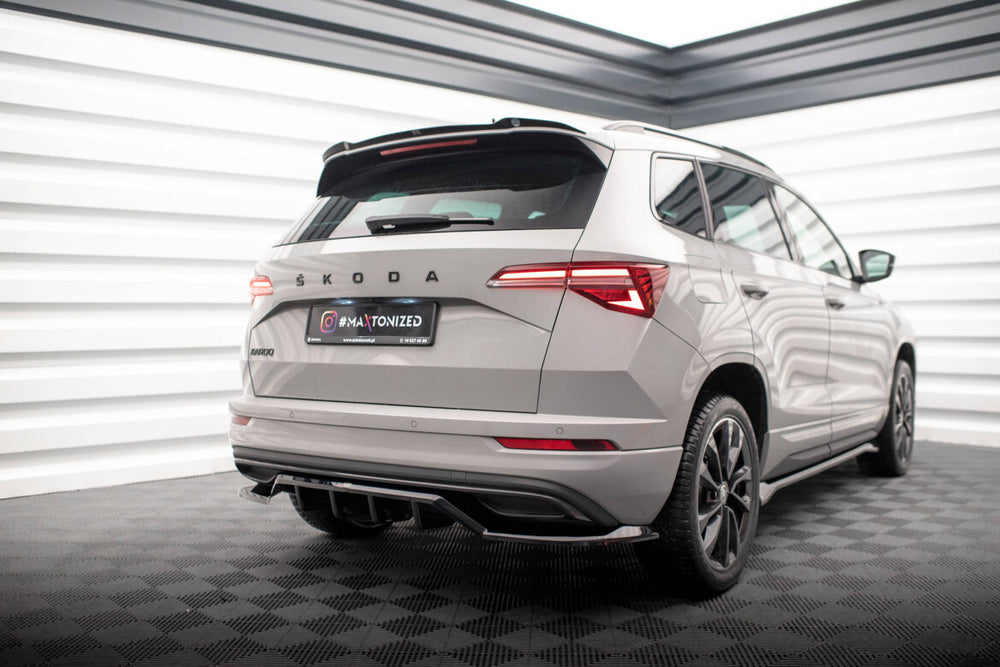 Maxton Parts - Heckspoiler Lippe passend für Skoda Karoq Sportline Mk1 FL schwarz Hochglanz