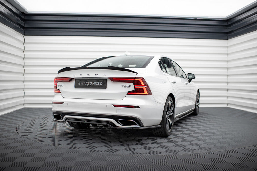 Maxton Parts - Heckspoiler Lippe passend für Volvo S60 R-Design Mk3 schwarz Hochglanz