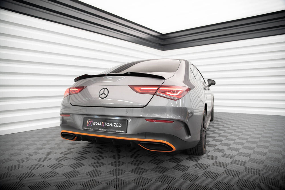 Maxton Parts - Heckspoiler Lippe V.1 für Mercedes-Benz CLA Coupe C118 schwarz Hochglanz