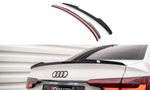 Maxton Parts - Heckspoiler Lippe V.1 passend für Audi S4 / A4 Standard / S-Line / Competition Limousine B9 / B9 FL schwarz Hochglanz