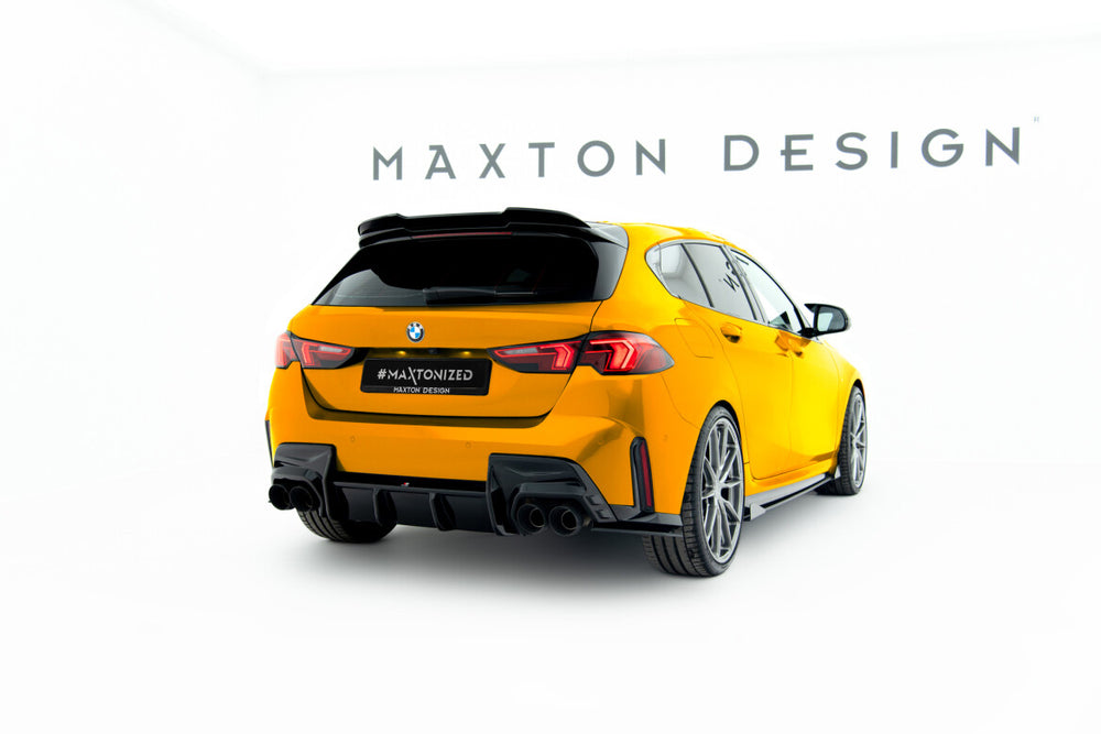 Maxton Parts - Heckspoiler Lippe V.1 passend für BMW 1er M-Paket F70 schwarz Hochglanz