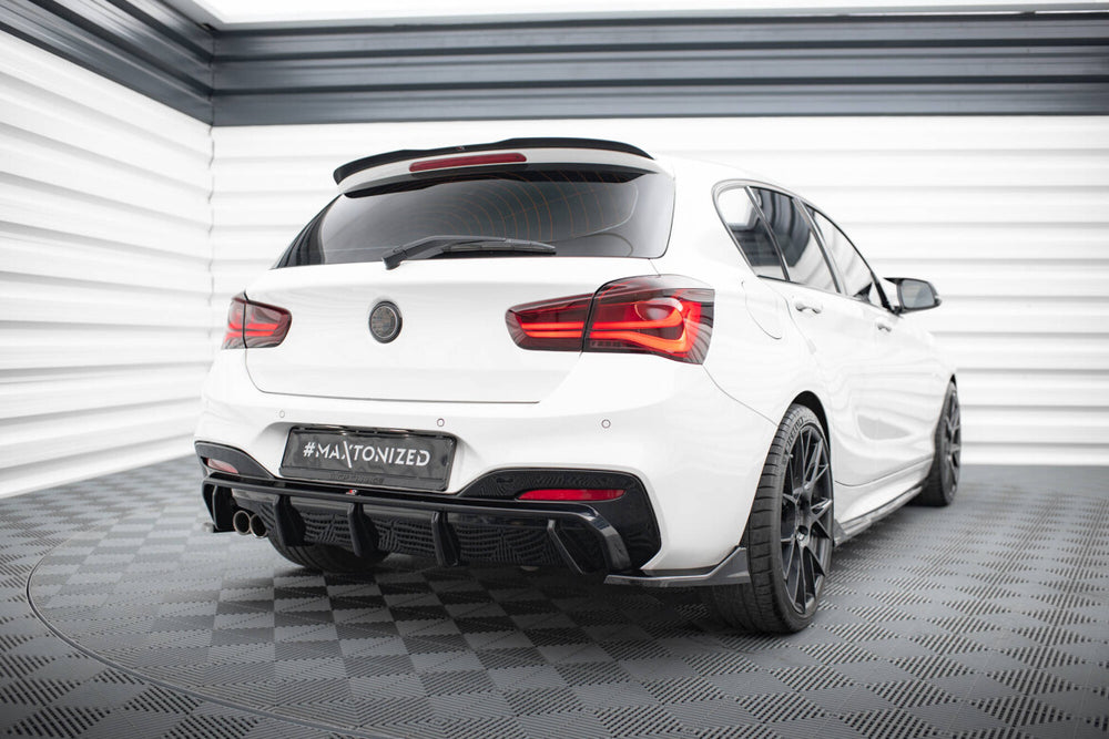 Maxton Parts - Heckspoiler Lippe V.1 passend für BMW 1er M-Paket / M140i / Standard F20 schwarz Hochglanz