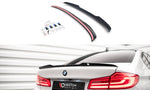 Maxton Parts - Heckspoiler Lippe V.1 passend für BMW 5er Limousine G30 schwarz Hochglanz