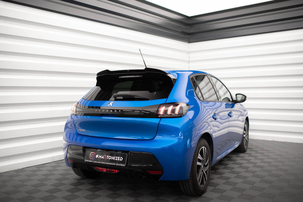 Maxton Parts - Heckspoiler Lippe V.1 passend für Peugeot 208 Mk2 schwarz Hochglanz