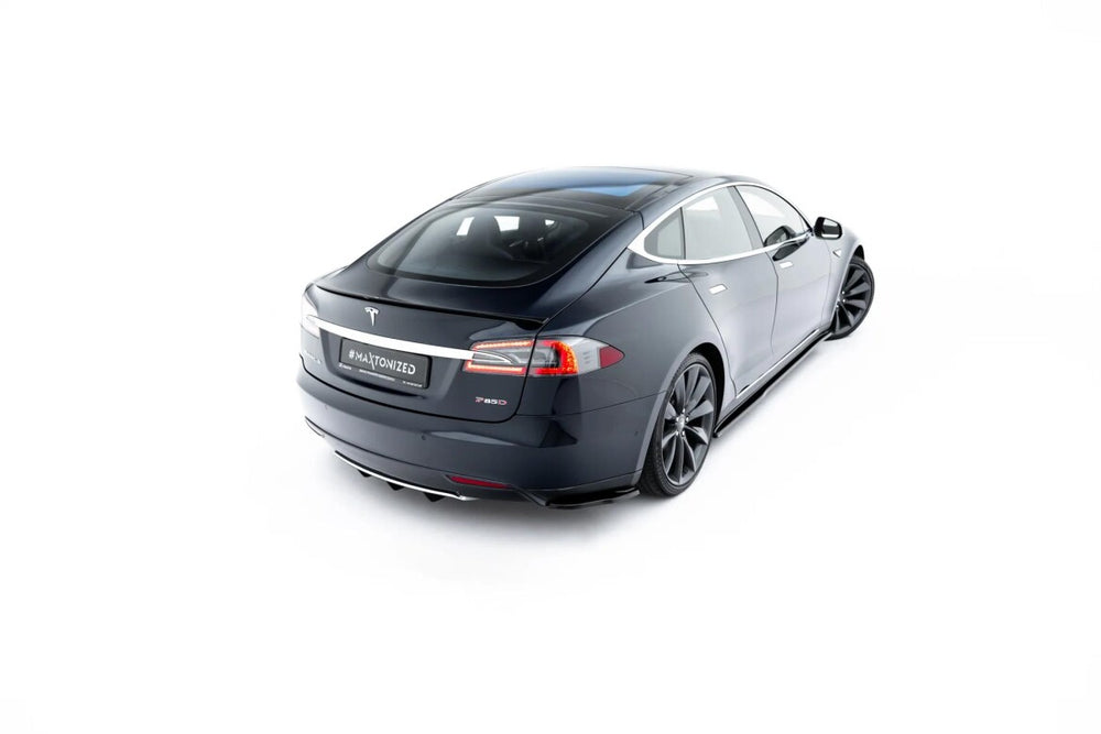 Maxton Parts - Heckspoiler Lippe V.2 passend für Tesla Model S Mk1 schwarz Hochglanz
