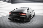 Maxton Parts - Hintere Seiten Flaps passend für Audi A7 S-Line C7 schwarz Hochglanz