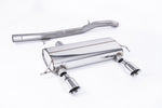 Milltek Auspuffanlage passend für Audi TT 180 / 225 quattro 3-Zoll - ungedämpft