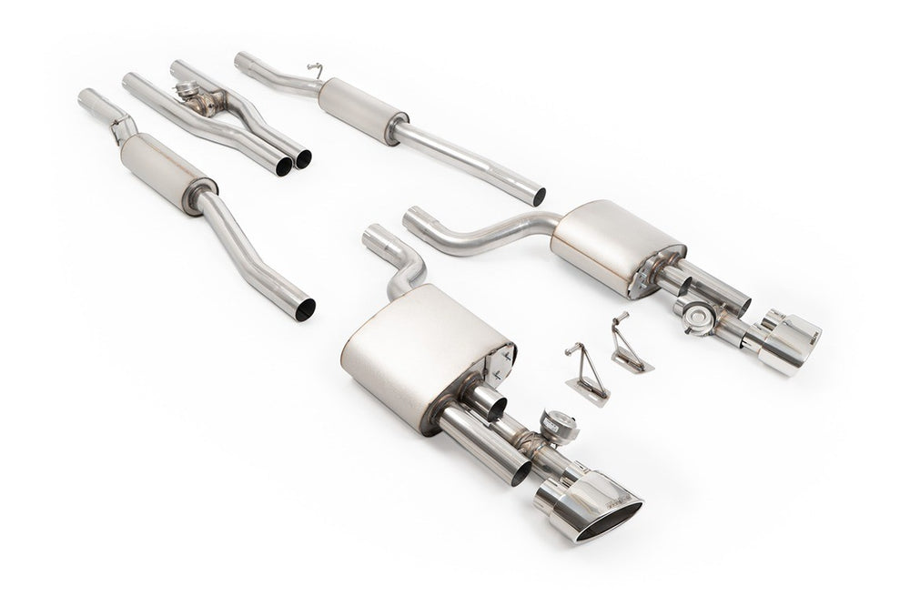 Milltek Klappen Auspuffanlage passend für Audi RS4 B7 4.2 V8 V2 System
