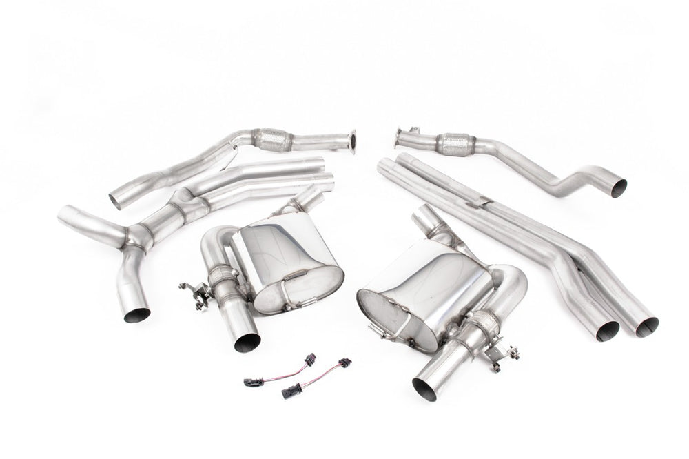 Milltek Klappen Auspuffanlage passend für Audi RS5 B9 2.9 V6 Turbo Sportback Facelift ohne OPF - Rennversion
