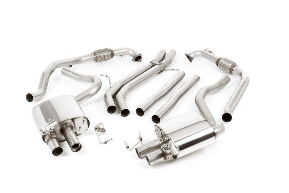 Milltek Klappen Auspuffanlage passend für Audi S4 & S5 3.0 Turbo V6 B9 mit Sport Defferential - ungedämpft