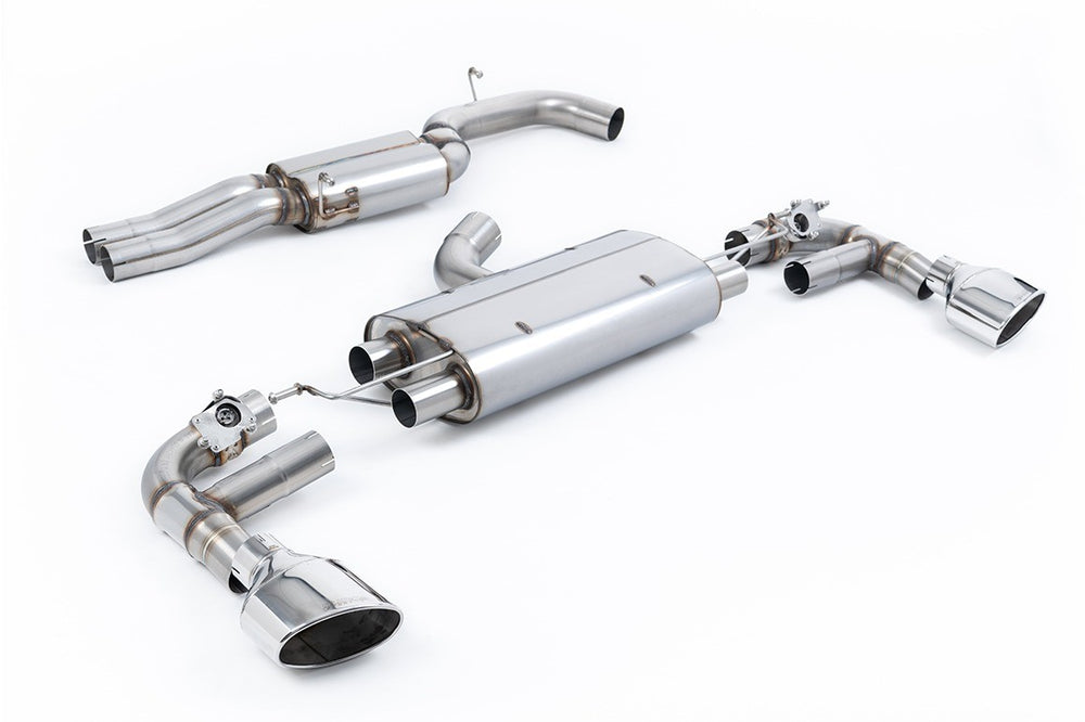 Milltek Klappen Auspuffanlage passend für Audi TT Mk3 TTRS 2.5TFSI Quattro - gedämpft