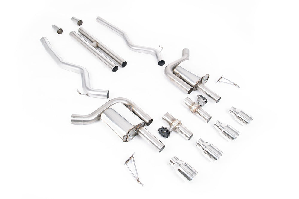 Milltek Klappen Auspuffanlage passend für Ford Mustang 5.0 V8 GT S650 Fastback ab Kat - mit H-Pipe