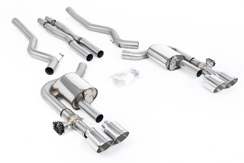 Milltek Klappen Auspuffanlage passend für Ford Mustang 5.0 V8 Mach 1 / Dark Horse S650 Fastback ab Kat - mit X-Pipe