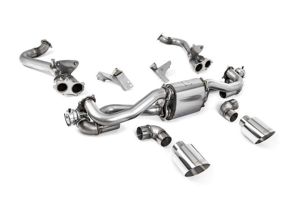 Milltek Klappen Auspuffanlage passend für Porsche Boxster Cayman 718 GTS 4.0 PDK nach Februar 2020 - mit OPF-Bypass