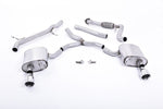 Milltek Sport Auspuffanlage passend für Audi A4 2.0 B9 quattro Saloon & Avant ungedämpft