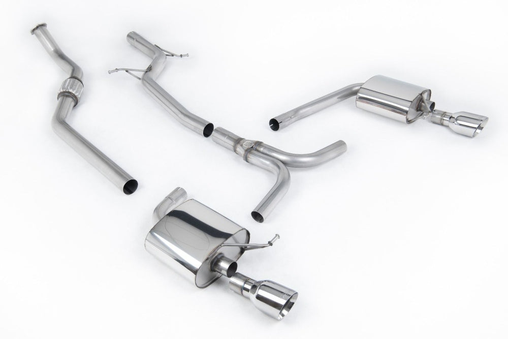 Milltek Sport Auspuffanlage passend für Audi A4 2.0 S line B8 quattro Saloon & Avant Doppelauslass