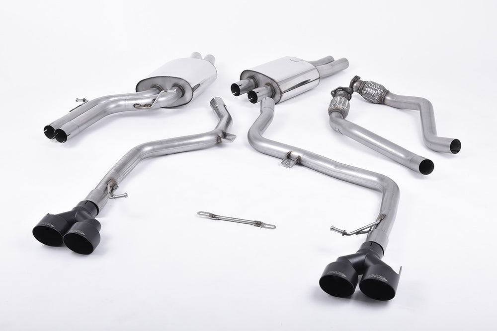 Milltek Sport Auspuffanlage passend für Audi S5 3.0 TFSI B8.5 Coupe & Cabriolet ungedämpft (non-resonated)