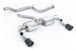 Milltek Sport Auspuffanlage passend für Ford Focus Mk2 RS 2.5T ungedämpft (non-resonated) (SSXFD-FOCUSMK2-NRES)