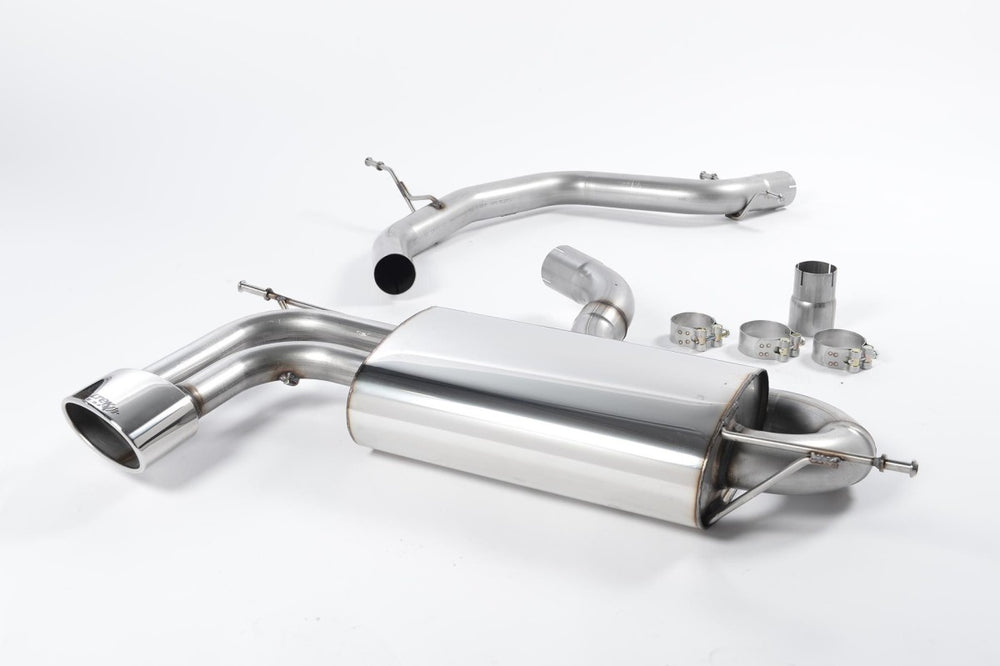 Milltek Sport Auspuffanlage passend für Seat Leon Cupra 2.0T FSI non-resonated (ungedämpft) - ovales Endrohr