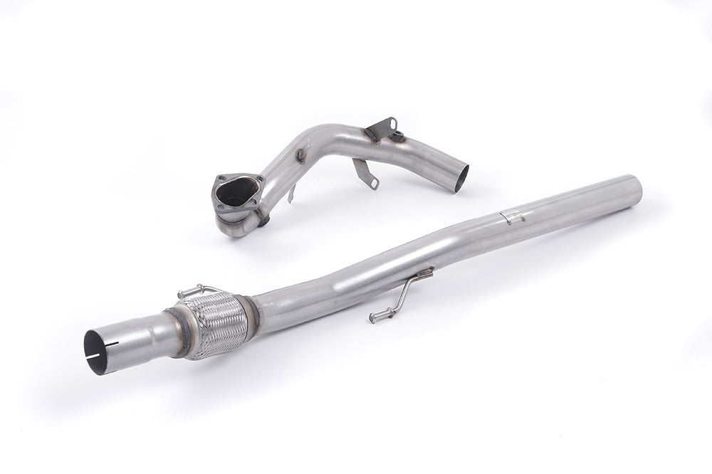 Milltek Sport Downpipe (ohne Kat) passend für Audi A1 1.4 TFSI S line tronic & Seat Ibiza Cupra Bocanegra 1.4 TSI & Skoda Fabia vRS 1.4 TSI & VW Polo GTI 1.4 TSI 70mm