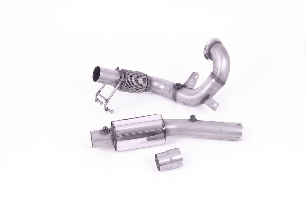 Milltek Sport Downpipe (ohne Kat) passend für Audi A1 40 TFSI 2.0 & VW Polo GTI 2.0 TSI 70mm (SSXVW555)