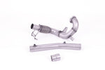 Milltek Sport Downpipe (ohne Kat) passend für Audi A1 40 TFSI 2.0 & VW Polo GTI 2.0 TSI 70mm (SSXVW562)