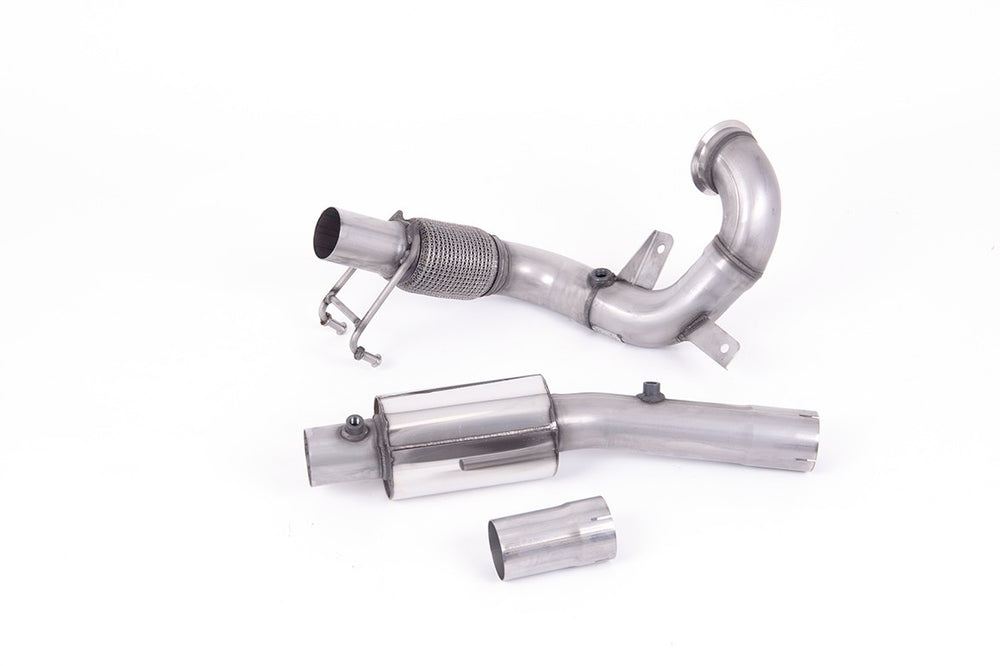 Milltek Sport Downpipe (ohne Kat) passend für Audi A1 40 TFSI 2.0 & VW Polo GTI 2.0 TSI 70mm (SSXVW554)