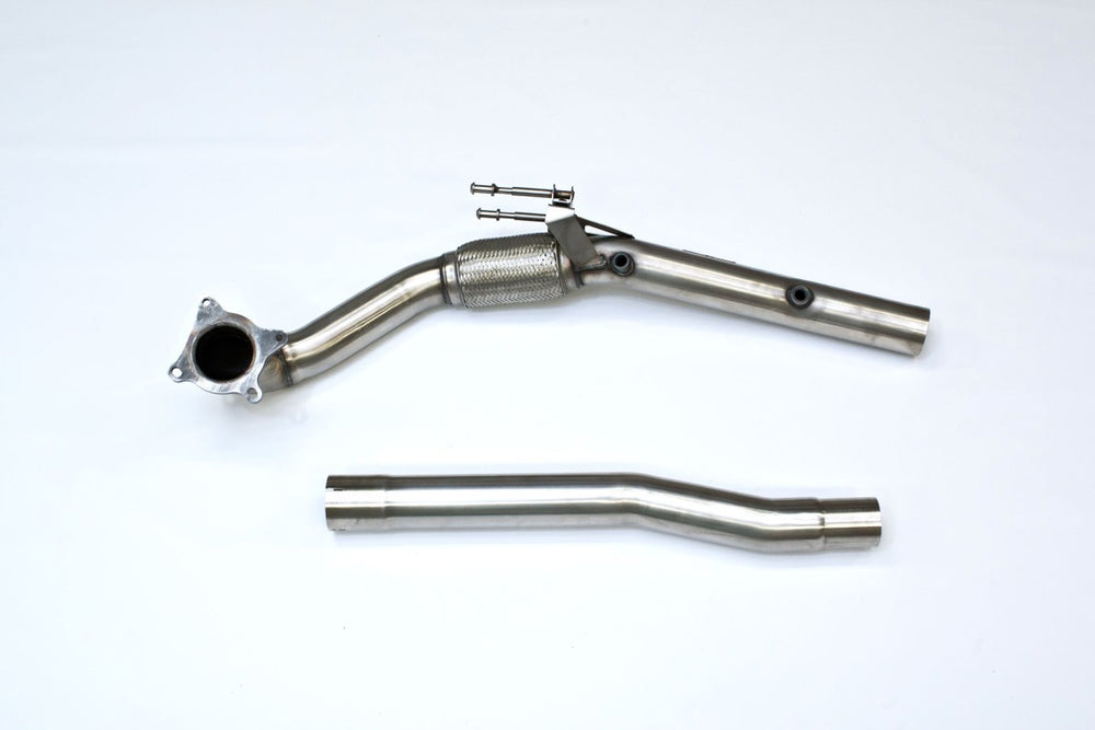 Milltek Sport Downpipe (ohne Kat) passend für Audi A3 1.8 TSI 2WD & S3 2.0 T quattro Sportback & Skoda Octavia vRS 2.0 & VW Golf MK5 GTI/GLI & MK6 GTI & Jetta Mk7 Scirocco GT 2.0 76,2mm