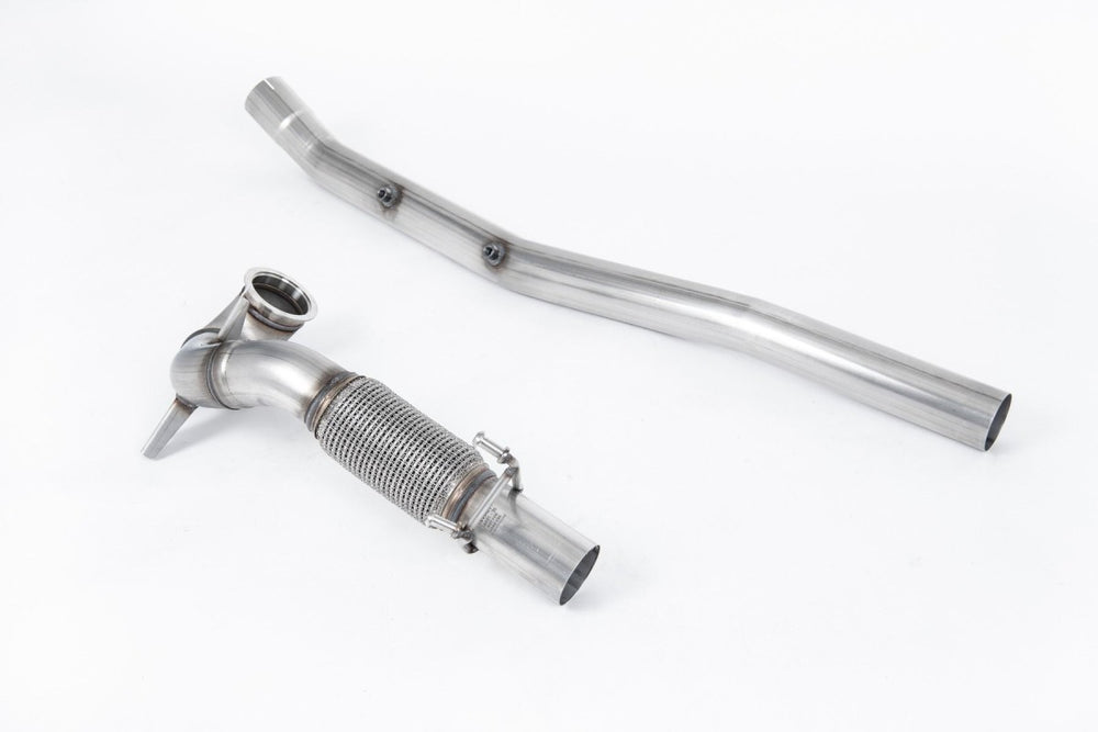 Milltek Sport Downpipe (ohne Kat) passend für Audi S3 2.0 TFSI quattro Sportback 8V.2 & Seat Ateca Cupra 300 & Seat Leon ST Cupra 300 & VW Arteon 2.0 & MK7.5 R T-Roc R 2.0TSI 76,2mm