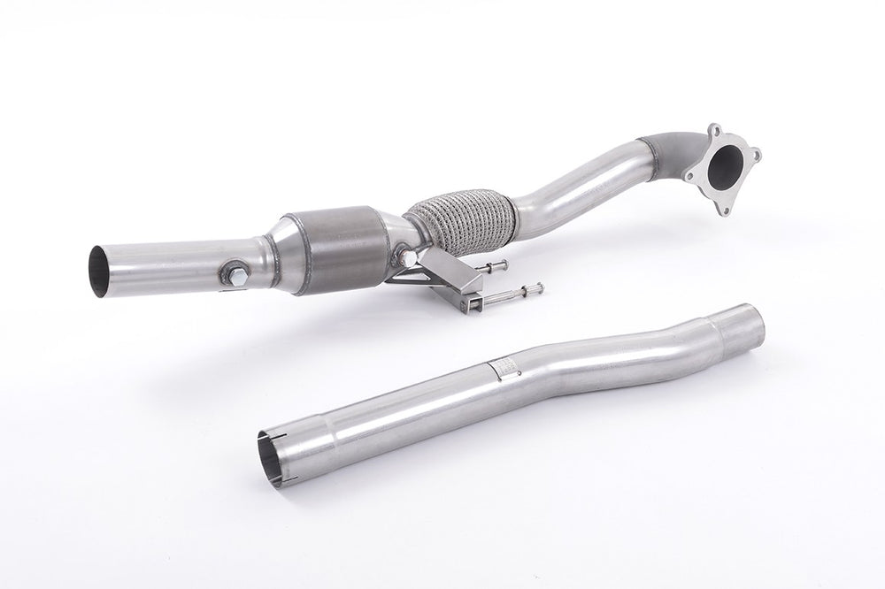 Milltek Sport Downpipe passend für Audi A3 2.0 T quattro Sportback & Skoda Octavia vRS 2.0 & VW Jetta Mk5 GLI & Scirocco GT & R VW Golf MK6 R GTI - 76,2mm