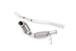 Milltek Sport Downpipe passend für Audi S3 2.0 TFSI quattro Saloon & Cabrio 8V.2 & Seat Ateca Cupra 300 4Drive & Seat Leon ST 300 & VW Arteon 2.0 280PS & VW Golf Mk 7.5 R & T-Roc R 2.0 76,2mm