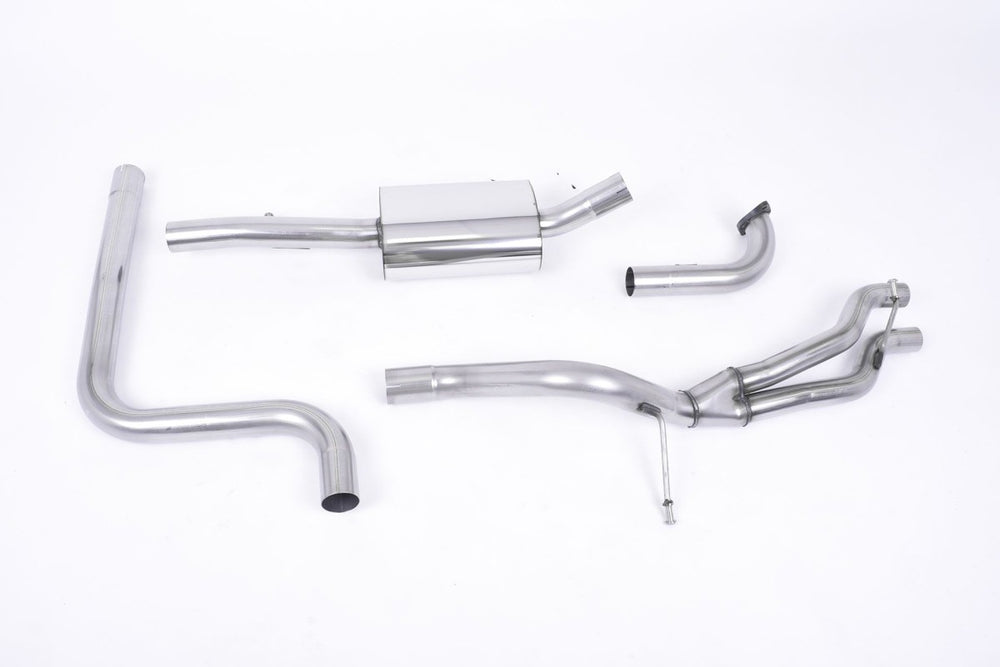 Milltek Sport Rennsport Abgasanlage passend für Ford Fiesta Mk7/7.5 1.0 mit Zetec S Heckschürze - non-resonated