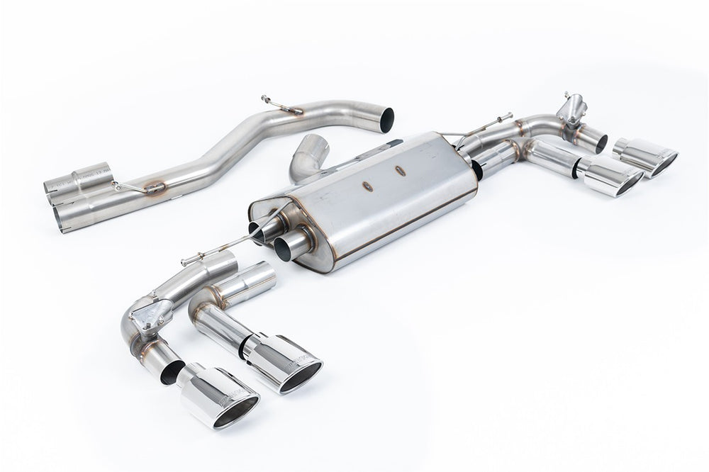 Milltek Sport Sportauspuff passend für Audi S3 2.0 TSFI quattro Sportback - Cat-Back-System- ungedämpft