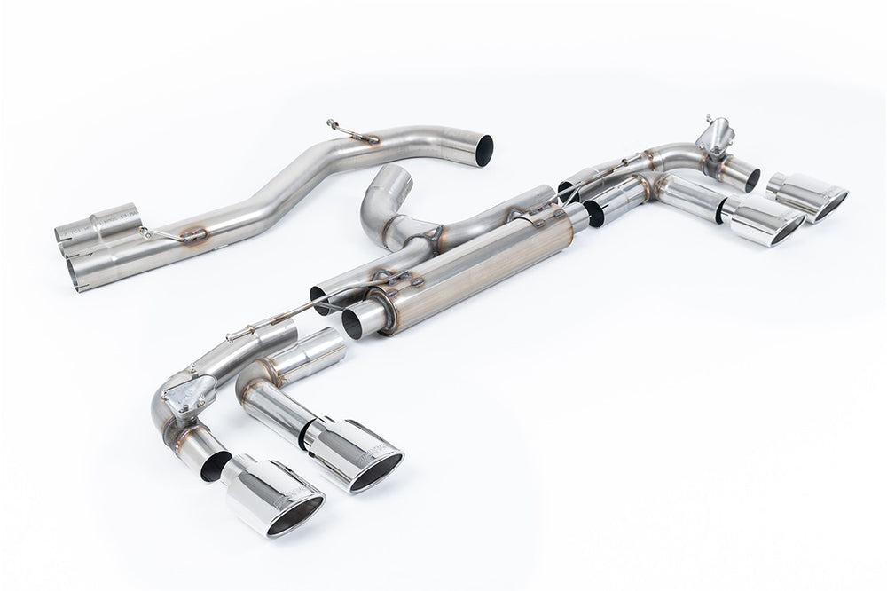 Milltek Sport Sportauspuff passend für Audi S3 2.0 TSFI quattro Sportback - Rennversion- ungedämpft
