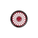Z-Performance ZP.MODULAR 2 | DEEP CONCAVE 8.5x20 ET30 - Blood Red Center / Gloss Black Lip