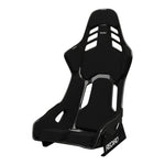 RECARO 078.01.1B21 Race Seat Podium CF Left Side (ABE / FIA), Black Velour, Size M: