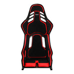 RECARO 078.31.2B22 Race Seat Podium CF Right Side (ABE / FIA 8855-1999) SAB, Black Alcantara / Red Leather, Size M