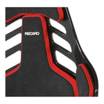 RECARO 078.32.1B22 Race Seat Podium CF Left Side (ABE / FIA 8855-1999) SAB, Black Alcantara / Red Leather, Size L